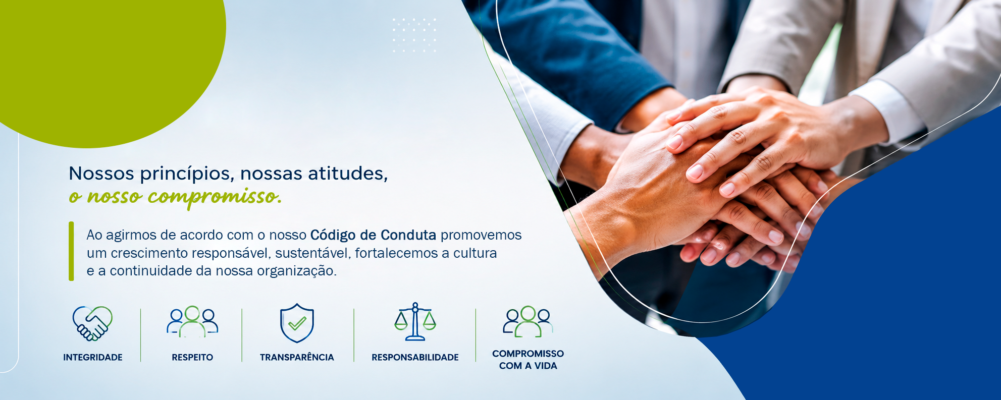 Integridade e Ética - Nossos princípios, nossas atitudes, o nosso compromisso